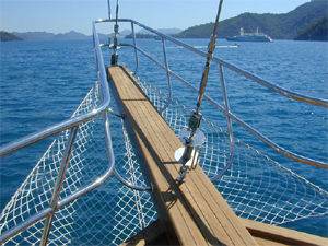 A view from the bow